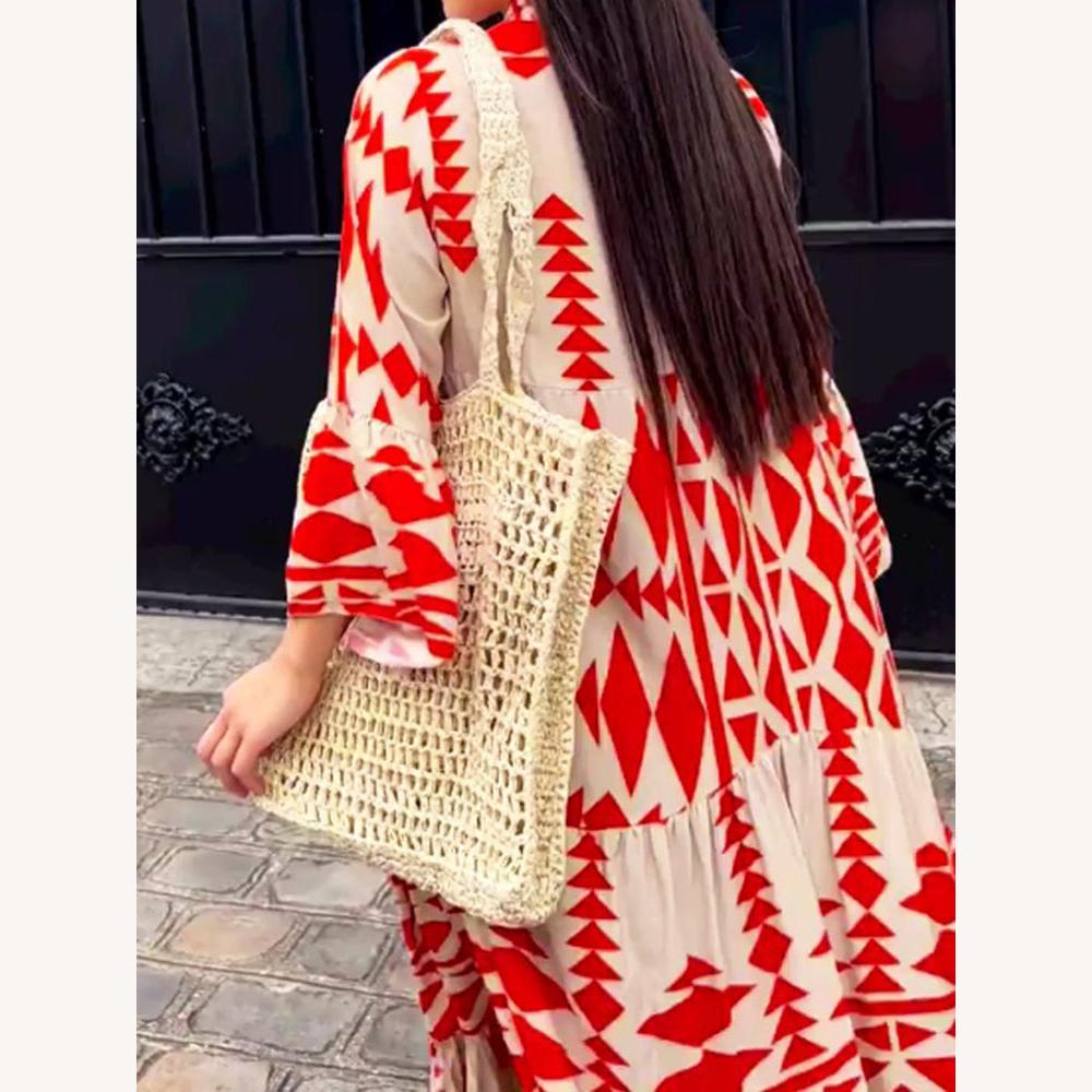 Robe longue aérée pour femme en tissu léger – Confort élégant pour l'été et le soir