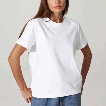 T-shirt pour homme en coton doux – Col rond, coupe droite, idéal pour un look décontracté et professionnel