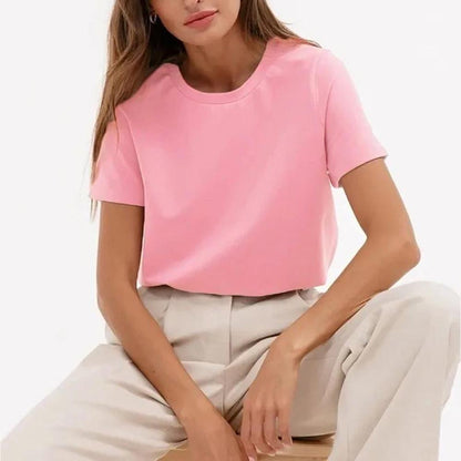 Variant image for T-Shirt Homme en Coton Doux – Col Rond, Coupe Droite, Idéal pour Look Décontracté et Bureau-11